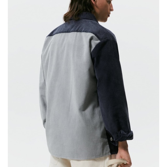 ZARA - Color Block Corduroy Shirt - Picture 6 of 8